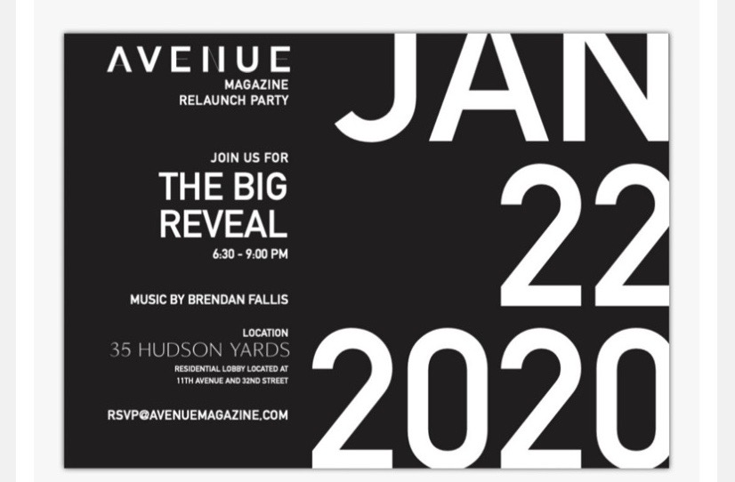 Avenue magazine: Relaunch party – Relançamento da revista&nbsp;Avenue.